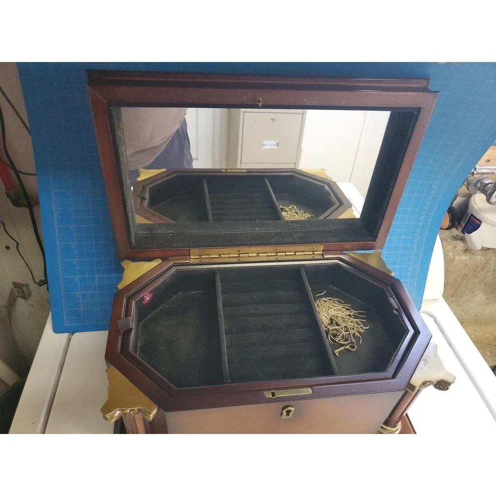 Vintage Bombay Jewelry Wooden Box